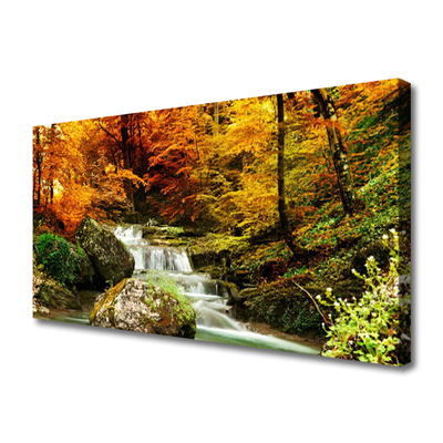 cascada-padure-natura-alb-verde-galben-gri
